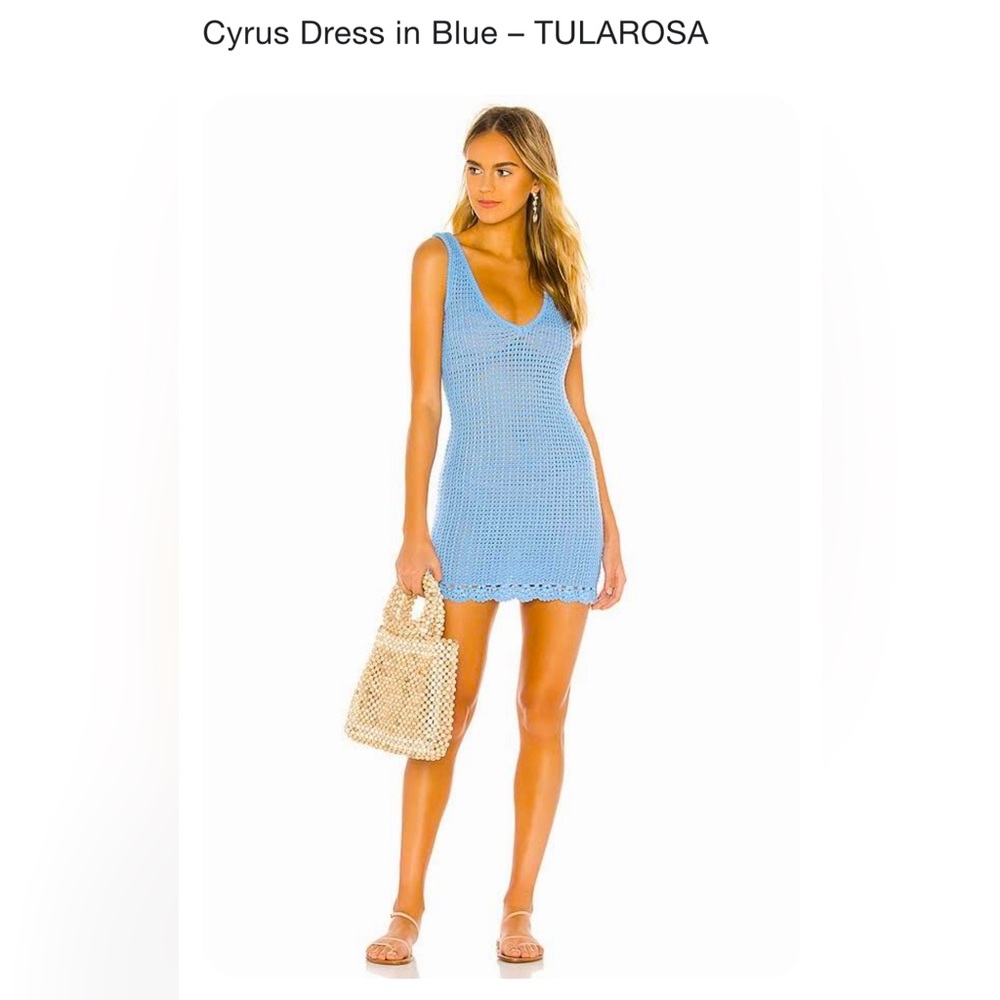 REVOLVE TULAROSA Cyrus Knit Dress in Blue